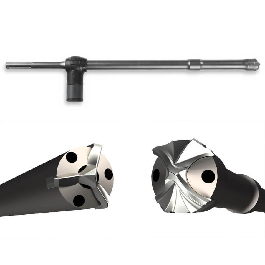 Punta Muro Con Aspirazione SDS-MAX Professionale Mapex